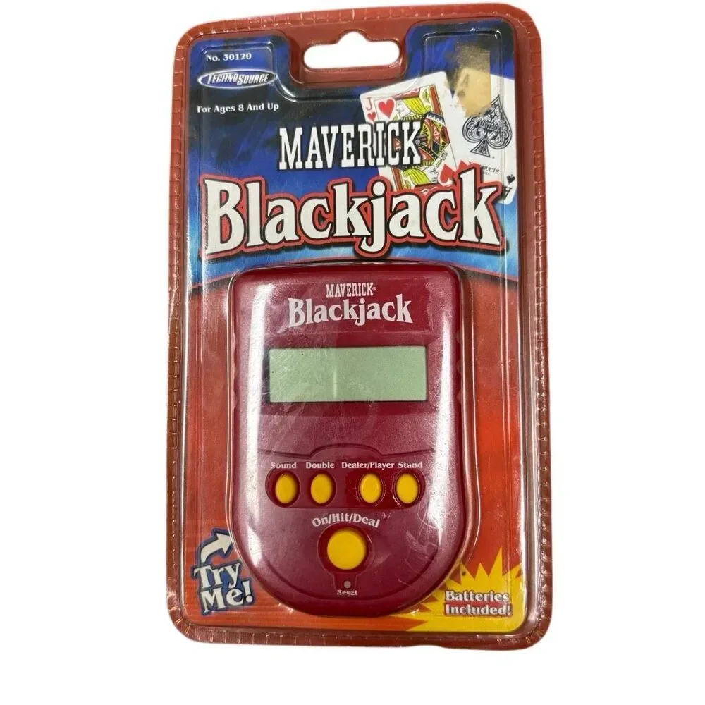 Techno Source Maverick Blackjack Model 30120 Handheld Electronic Game 2002 NOS